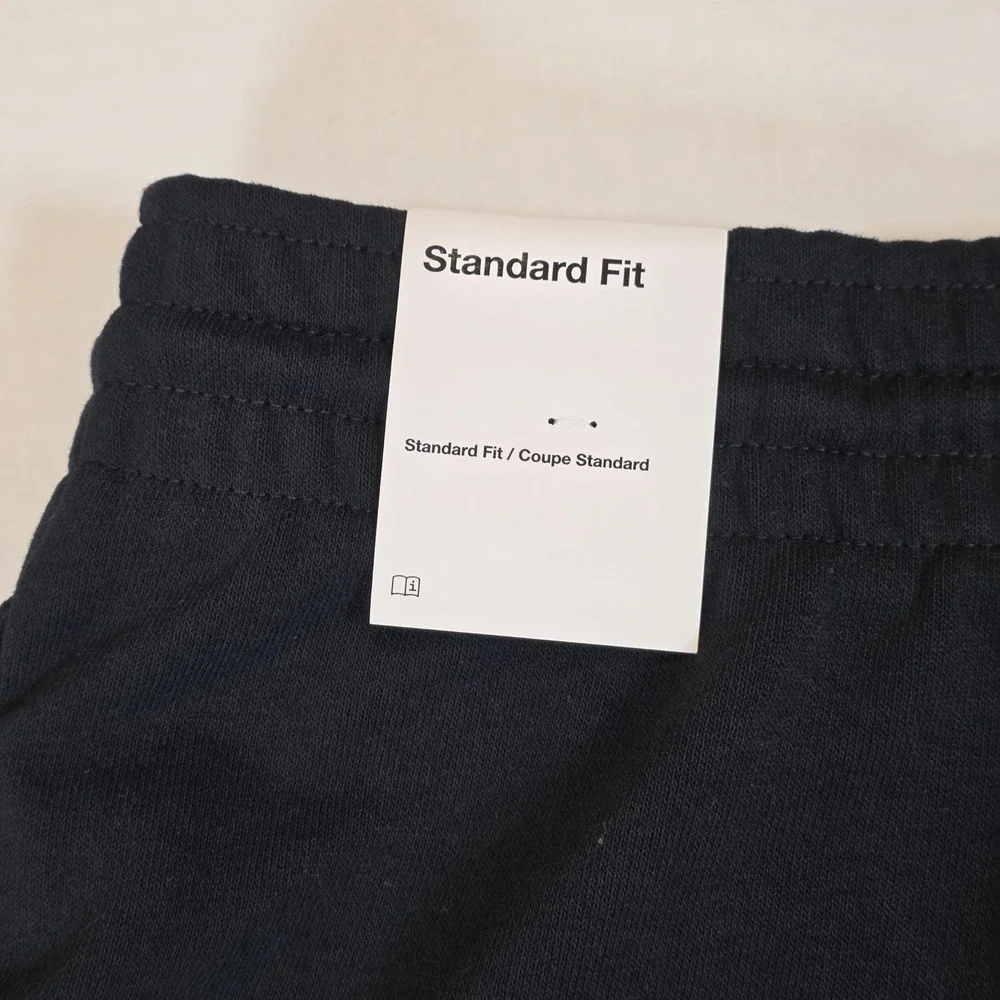 ⁠Nike Air Jordan Jumpman Logo Men's Fleece Shorts Black White AQ3115-010 Size M⁠